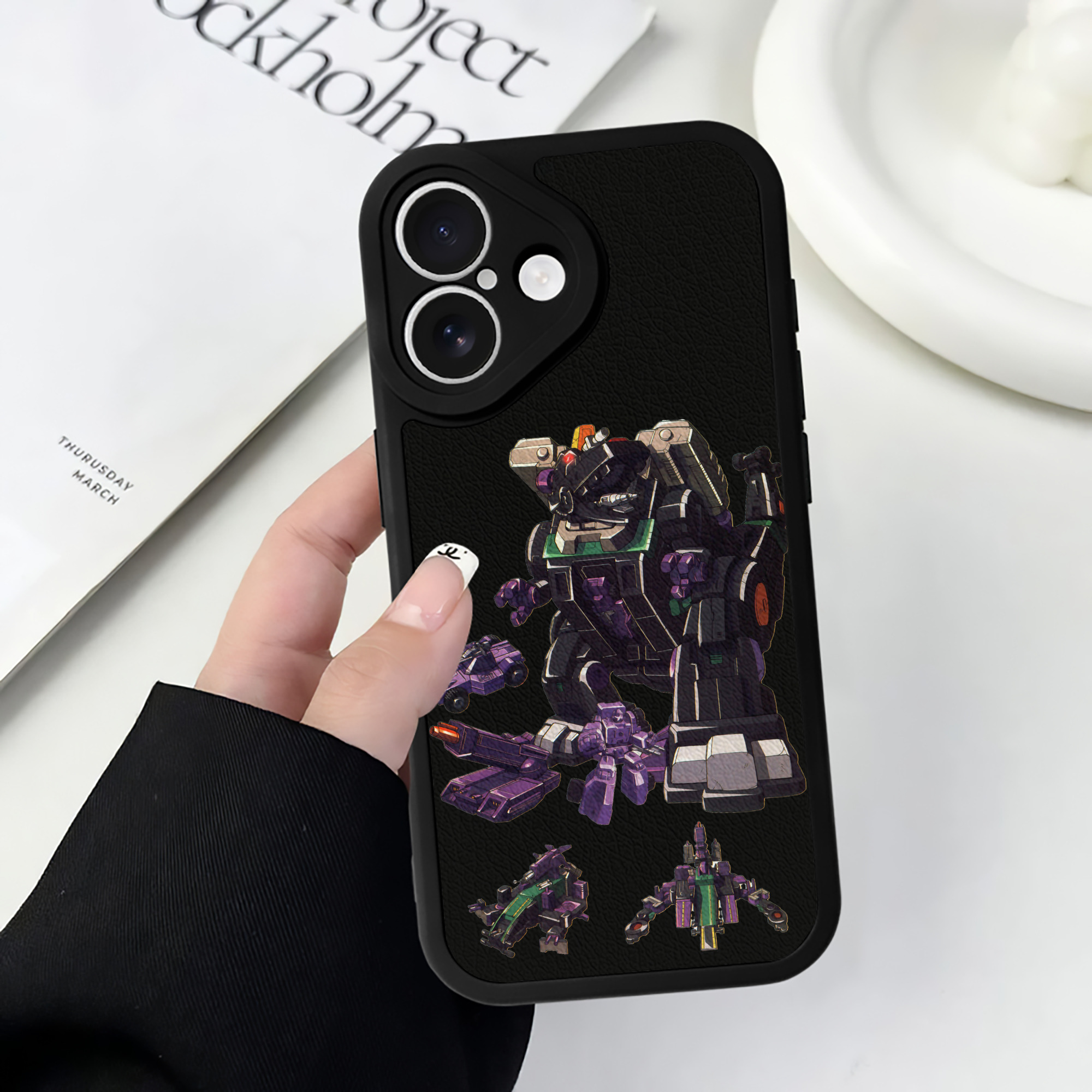 （画像用）  【iPhone 16シリーズ対応】シリコンスマホケース（レザー調） 材質：シリコン
